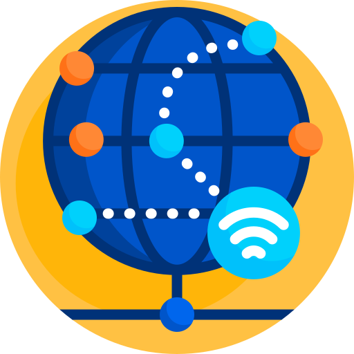 インターネット Detailed Flat Circular Flat icon