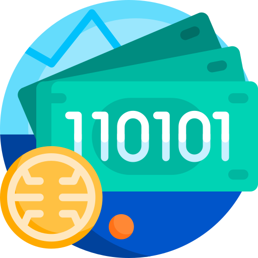 digitaal geld Detailed Flat Circular Flat icoon