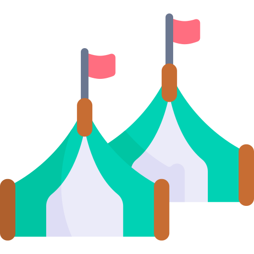 Camp Kawaii Flat icon