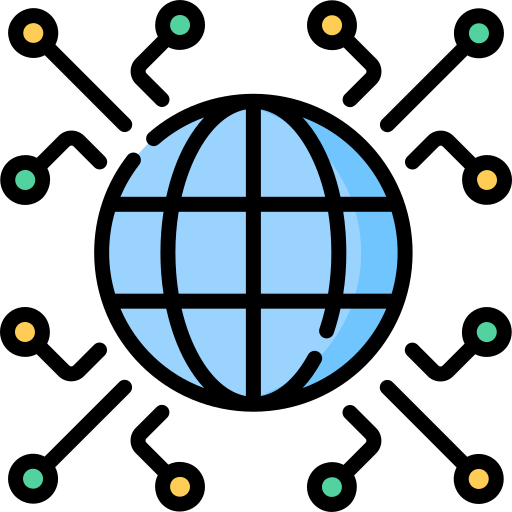 Global network Special Lineal color icon