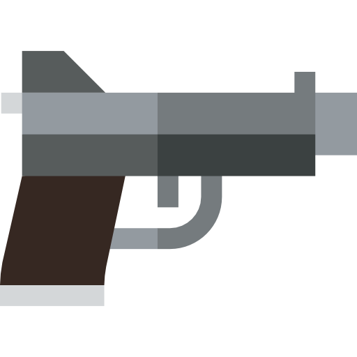 Gun Basic Straight Flat icon