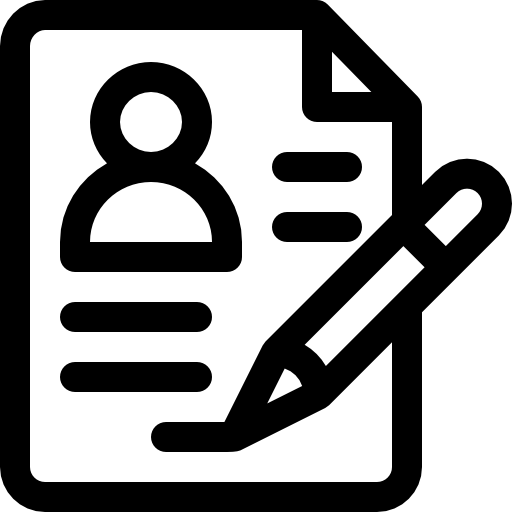 이력서 Basic Rounded Lineal icon