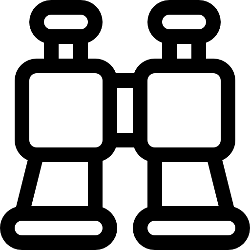 binocolo Basic Rounded Lineal icona