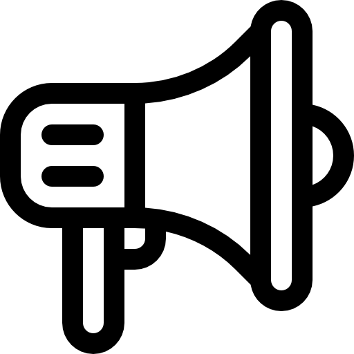 メガホン Basic Rounded Lineal icon
