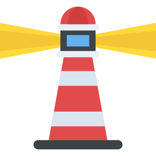 Lighthouse Flat Color Flat icon