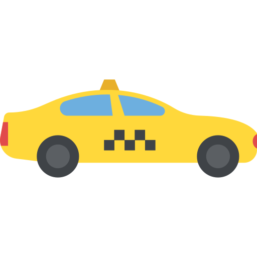taxi Flat Color Flat Icône