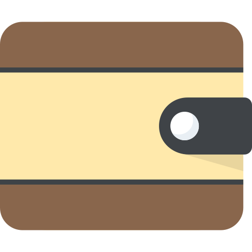 財布 Flat Color Flat icon