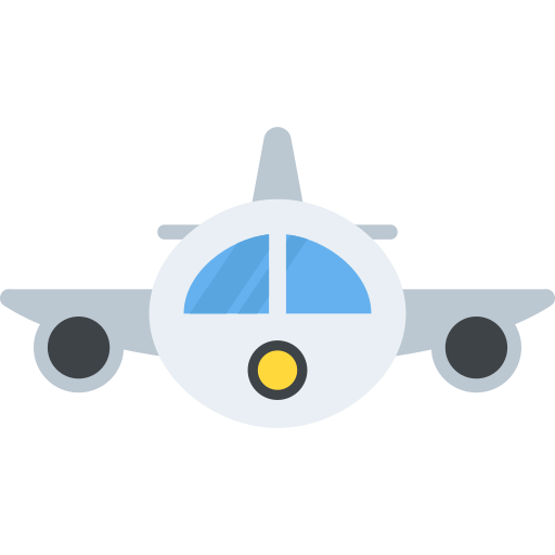 Plane Flat Color Flat icon