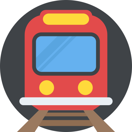Train Flat Color Flat icon