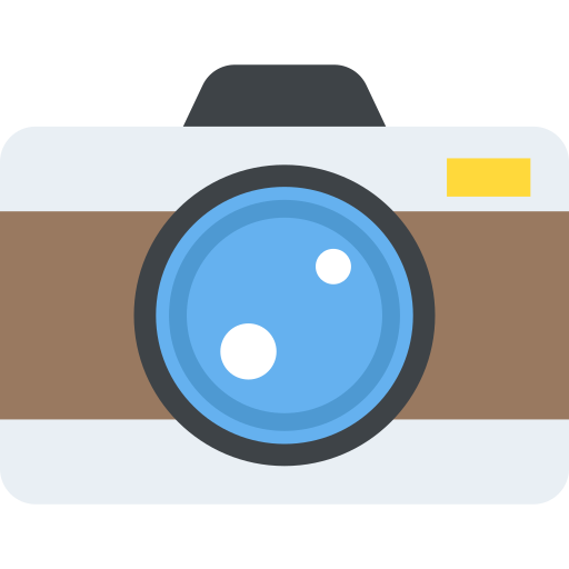 caméra Flat Color Flat Icône