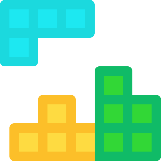 tetris Basic Rounded Flat ikona