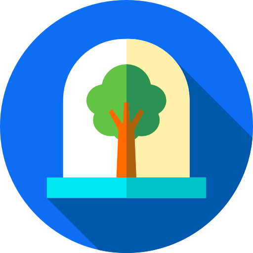 albero Flat Circular Flat icona