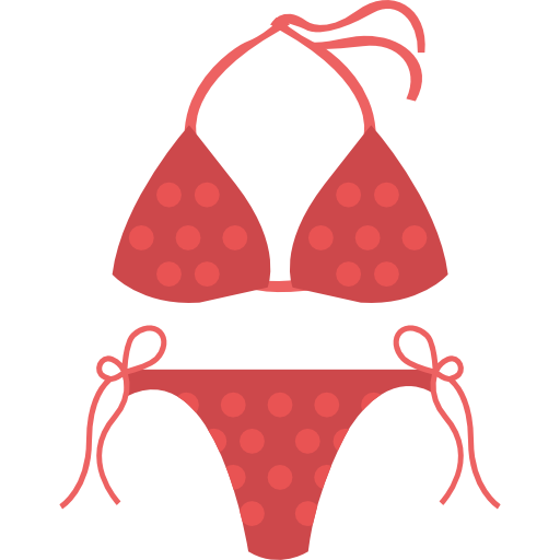 bikini Flat Color Flat icono