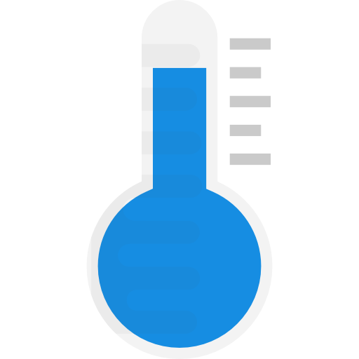 termometr Flat Color Flat ikona