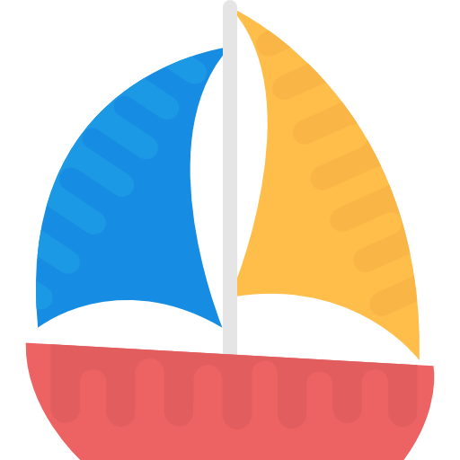 barco Flat Color Flat Ícone
