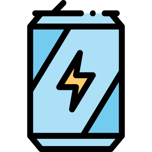 Энергетический напиток Detailed Rounded Lineal color иконка