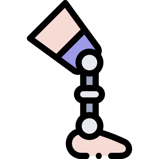 bionisch been Detailed Rounded Lineal color icoon