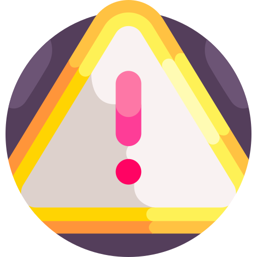 Warning Detailed Flat Circular Flat icon