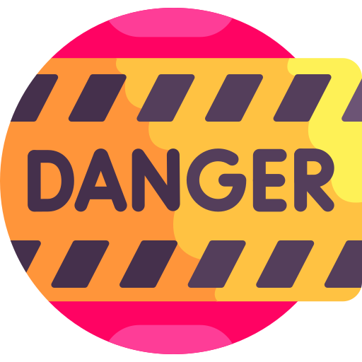 peligro Detailed Flat Circular Flat icono