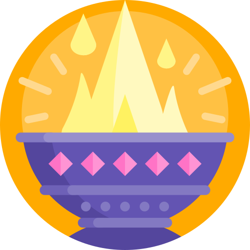 fuego Detailed Flat Circular Flat icono