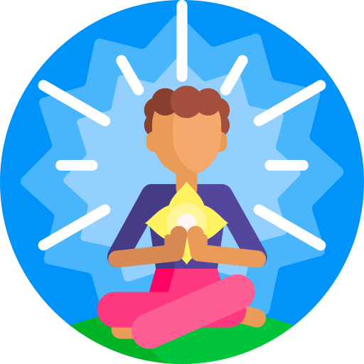 瞑想 Detailed Flat Circular Flat icon
