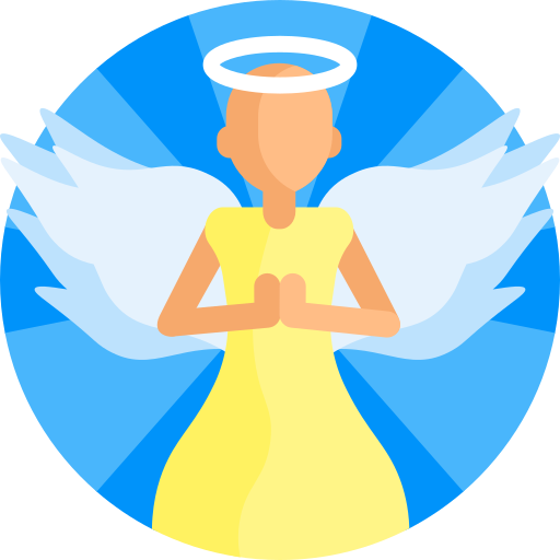 anioł Detailed Flat Circular Flat ikona