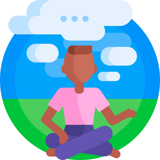 瞑想 Detailed Flat Circular Flat icon
