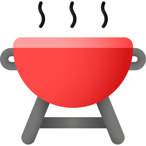 BBQ grill Andinur Flat Gradient icon