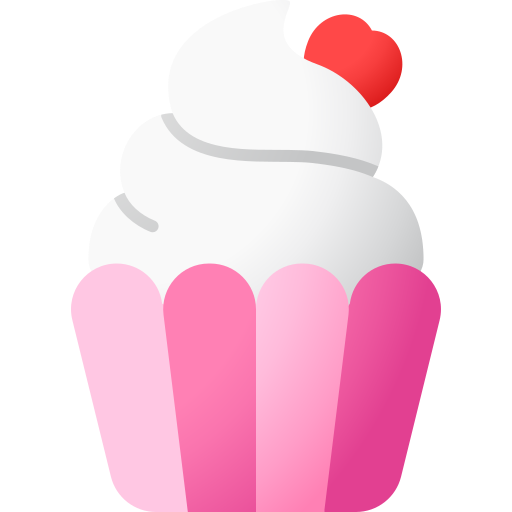 Cupcake Andinur Flat Gradient icon