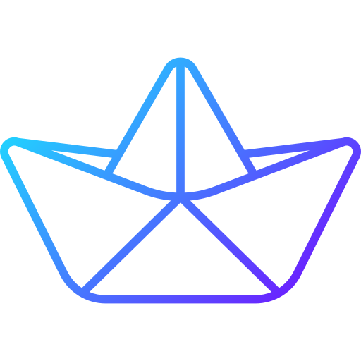 Paper boat Generic Gradient icon