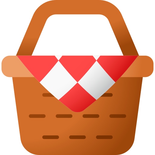 Picnic basket Andinur Flat Gradient icon
