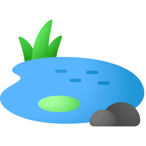 연못 Andinur Flat Gradient icon