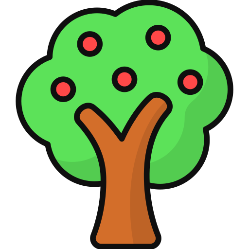 Árbol de frutas Generic Outline Color icono