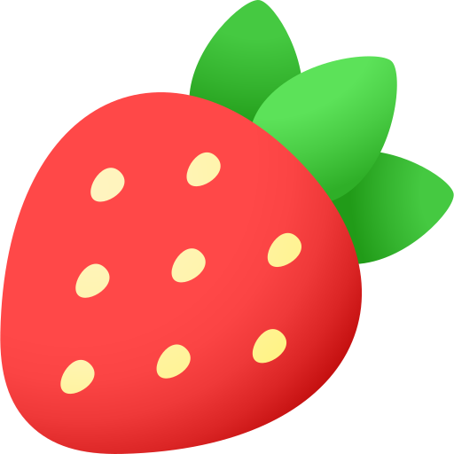 딸기 Andinur Flat Gradient icon