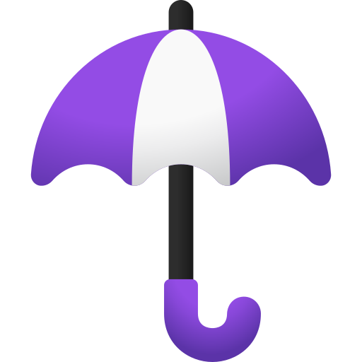 parasol Andinur Flat Gradient ikona