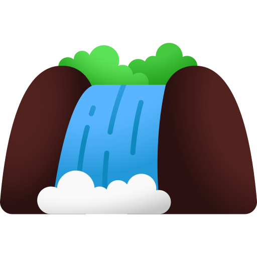 wodospad Andinur Flat Gradient ikona