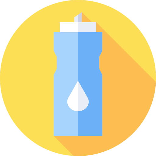 бутылка с водой Flat Circular Flat иконка