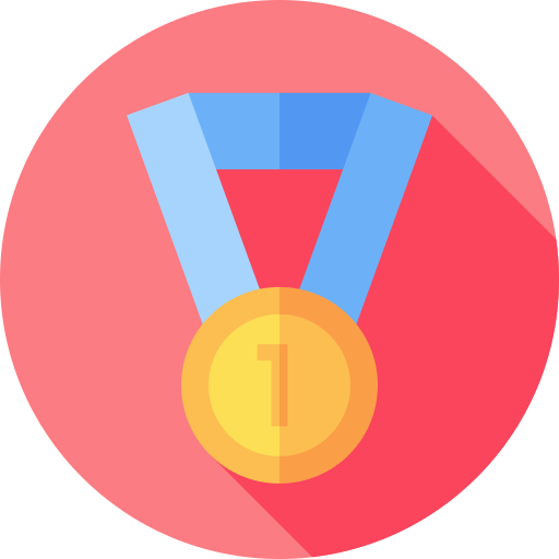 メダル Flat Circular Flat icon
