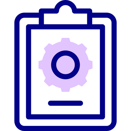 Clipboard Detailed Mixed Lineal color icon
