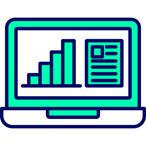 statistiek Generic Fill & Lineal icoon