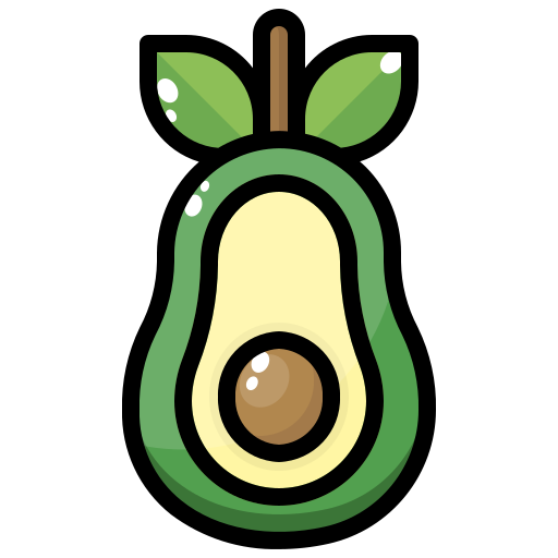 avocado Generic Outline Color icon