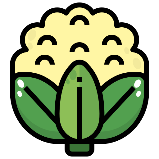 coliflor Generic Outline Color icono