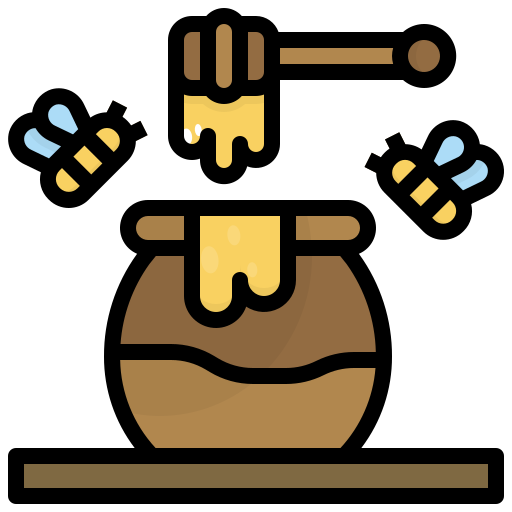 Honey dipper Generic Outline Color icon