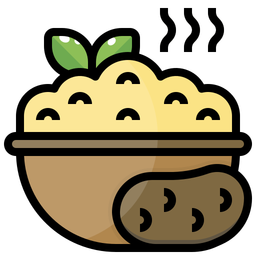 Mashed potato Generic Outline Color icon