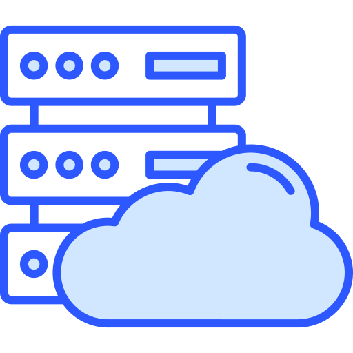cloud computing Generic Blue icona