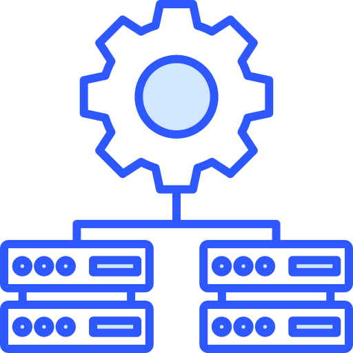 integración de datos Generic Blue icono