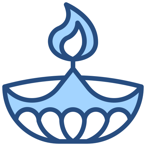 디왈리 램프 Generic Blue icon