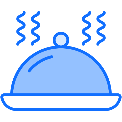 plato principal Generic Blue icono