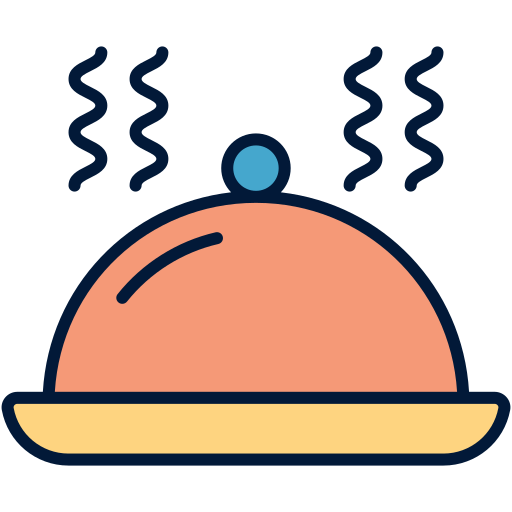 Main dish Generic Outline Color icon