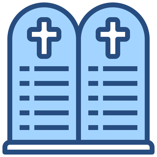 Ten commandments Generic Blue icon